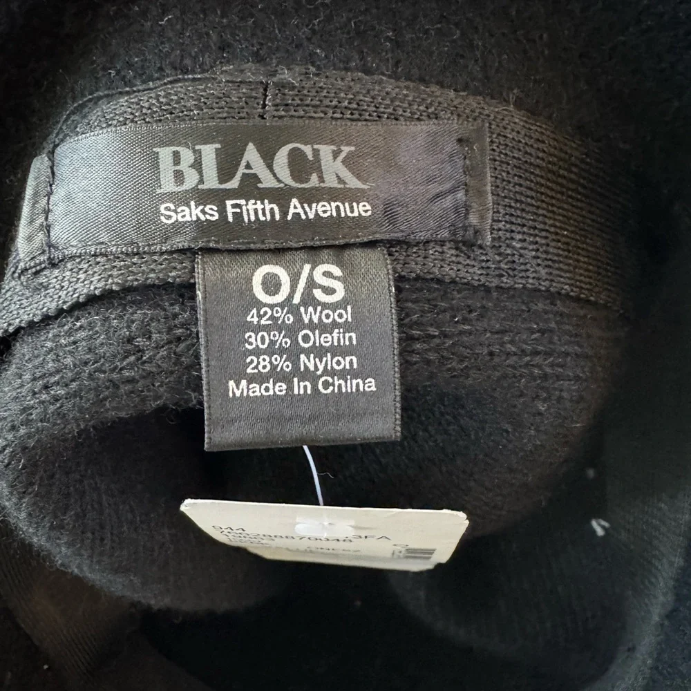 NWT Black Wool 1930 Women’s Vintage inspired derby hat Grey Bow side bucket bowl